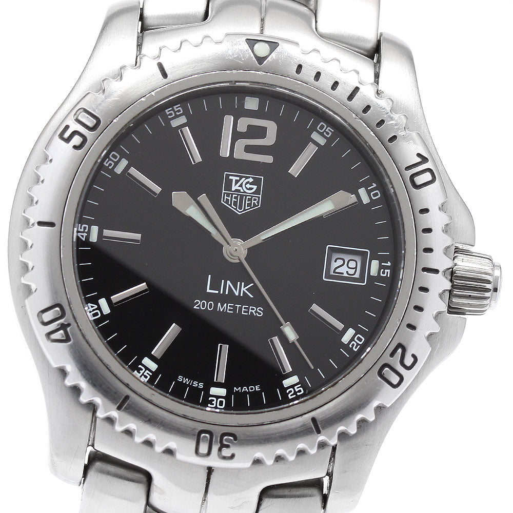 TAG HEUER Link WT1110-0 Date black Dial Quartz Men's Watch_899779