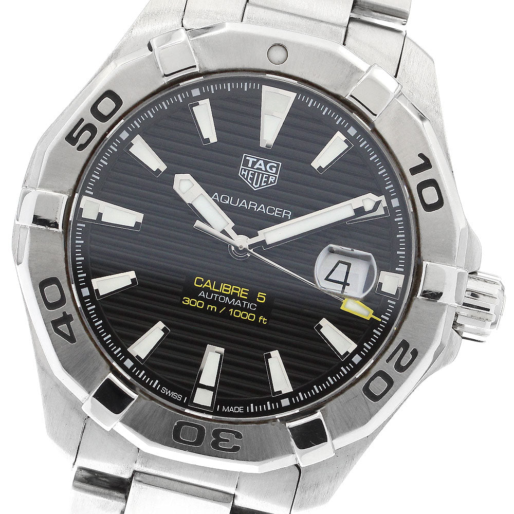 TAG HEUER Aqua Racer Caliber 5 WAY2010 Date black Dial Automatic Men's_899795