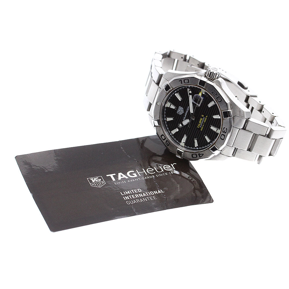 TAG HEUER Aqua Racer Caliber 5 WAY2010 Date black Dial Automatic Men's_899795