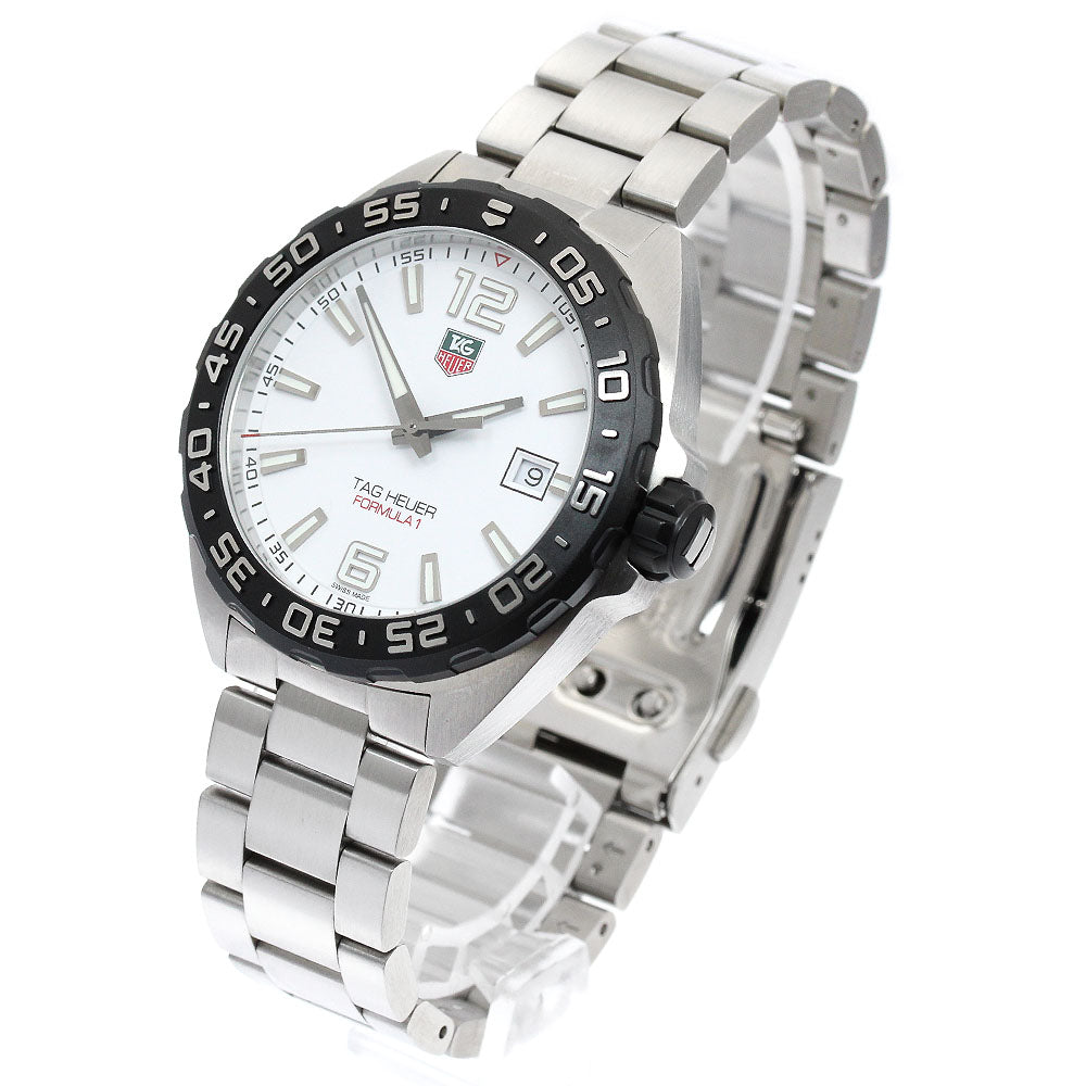 TAG HEUER Formula 1 WAZ1111 Date White Dial Quartz Men's Watch_899834