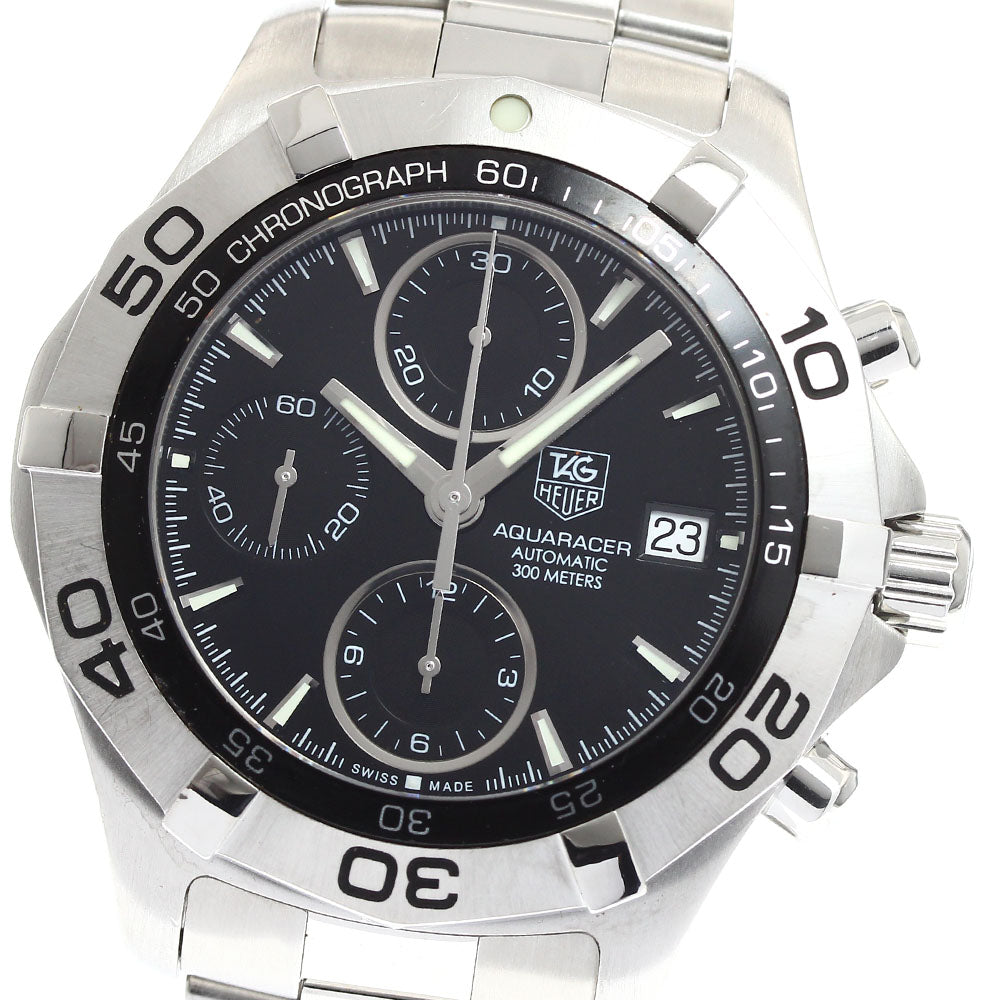 TAG HEUER Aqua racer CAF2110 Chronograph Black Dial Automatic Men's Watch_899836