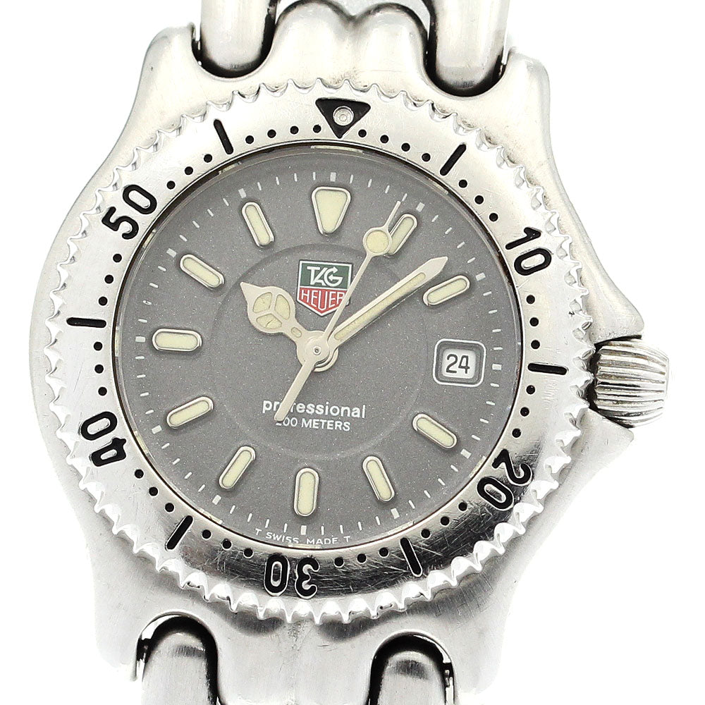 TAG HEUER S/el WG1313-E0 Date gray Dial Quartz Ladies Watch_899845