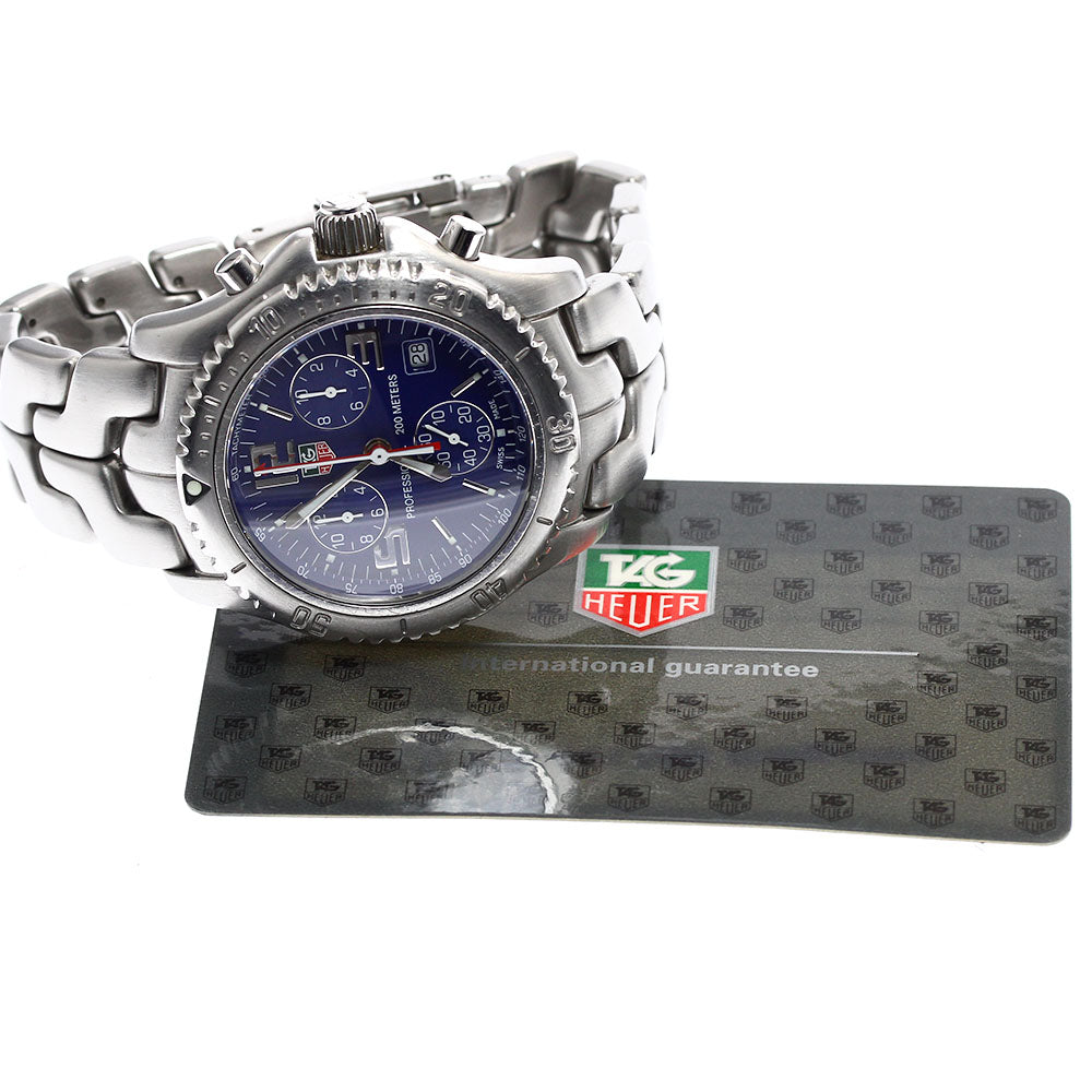 TAG HEUER Link CT1110 Chronograph blue Dial Quartz Men's Watch_899852