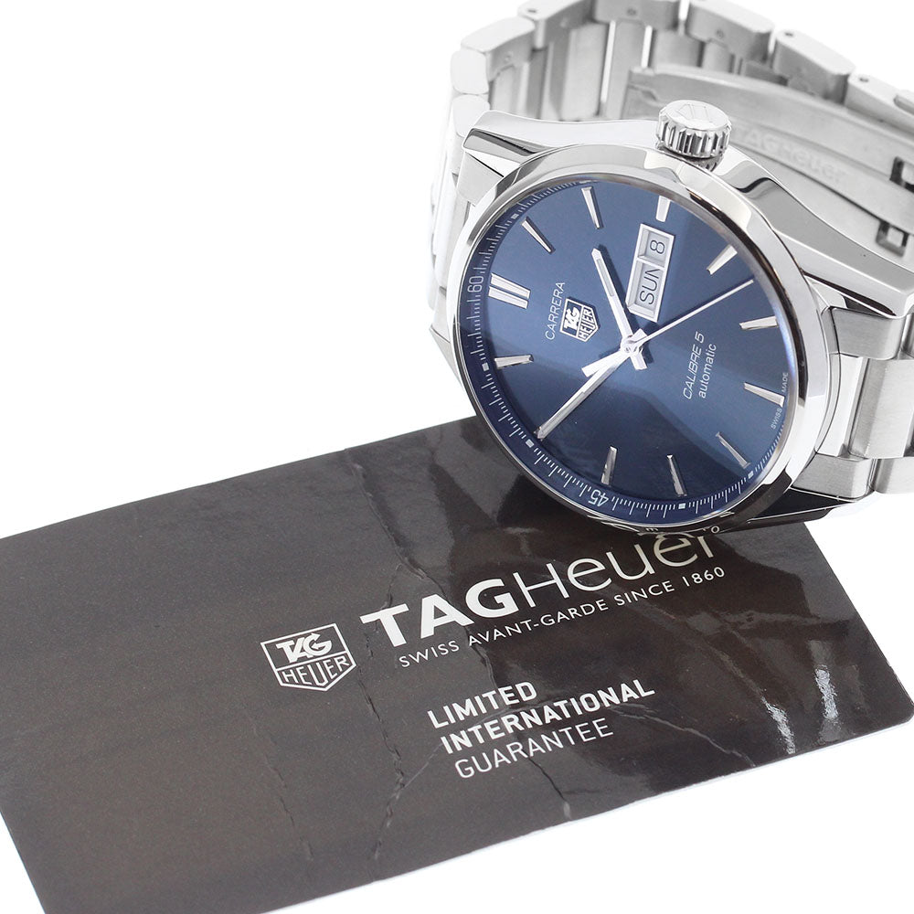 TAG HEUER Carrera Caliber 5 WAR201E Day date Navy Dial Automatic Men's_899884