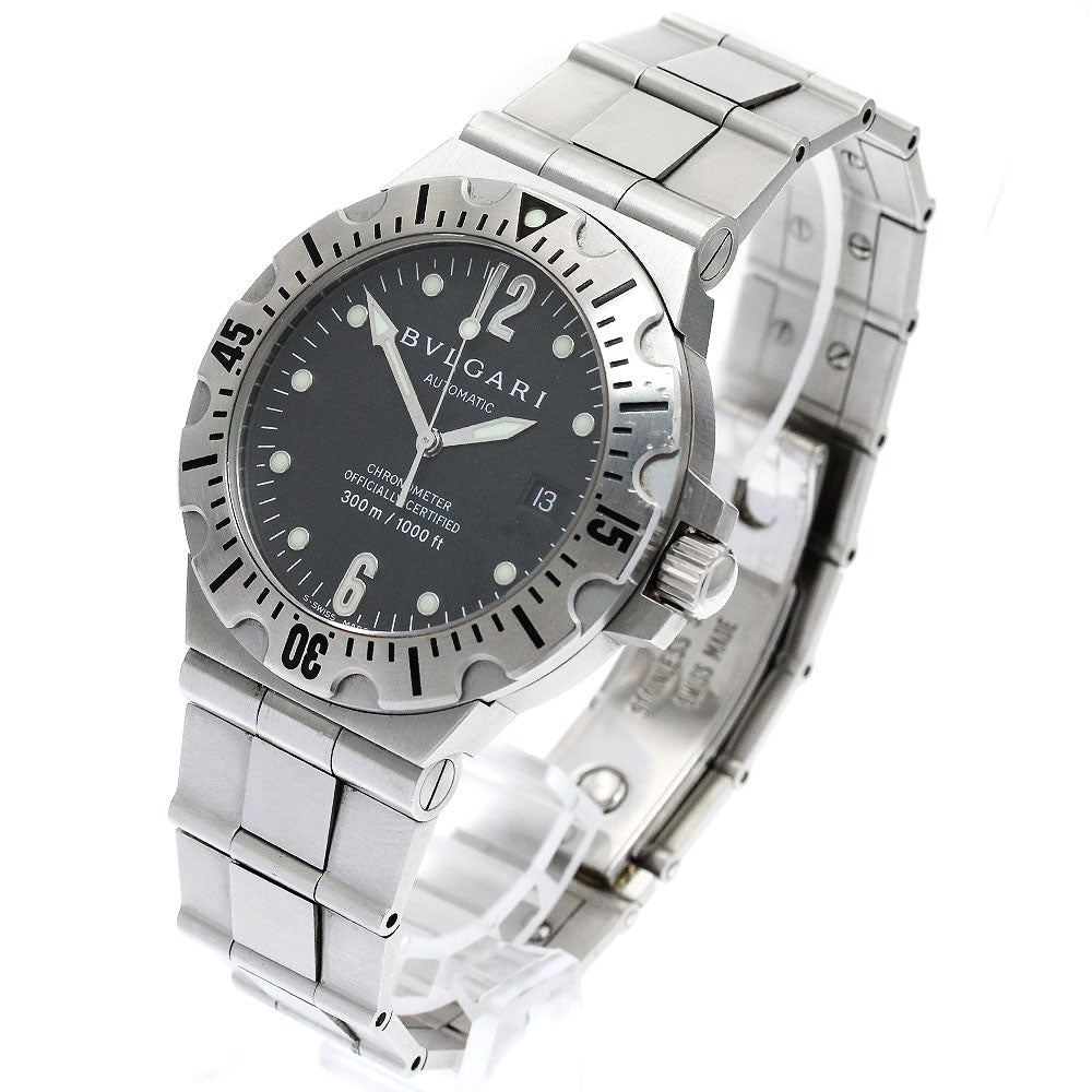 BVLGARI Diagono Scuba SD40S Date black Dial Automatic Men's Watch_899886