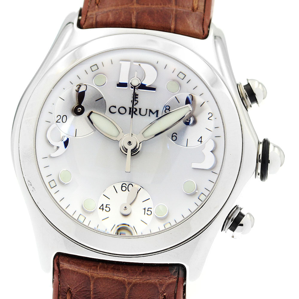 CORUM bubble 196.250.20 Date Chronograph white Dial Quartz Ladies Watch_899888