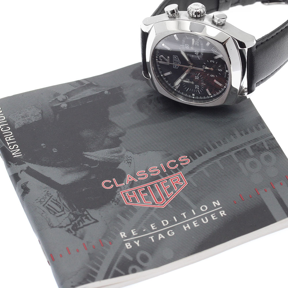 Heuer Monza CR2110 Date Chronograph black Dial Automatic Men's Watch_899891