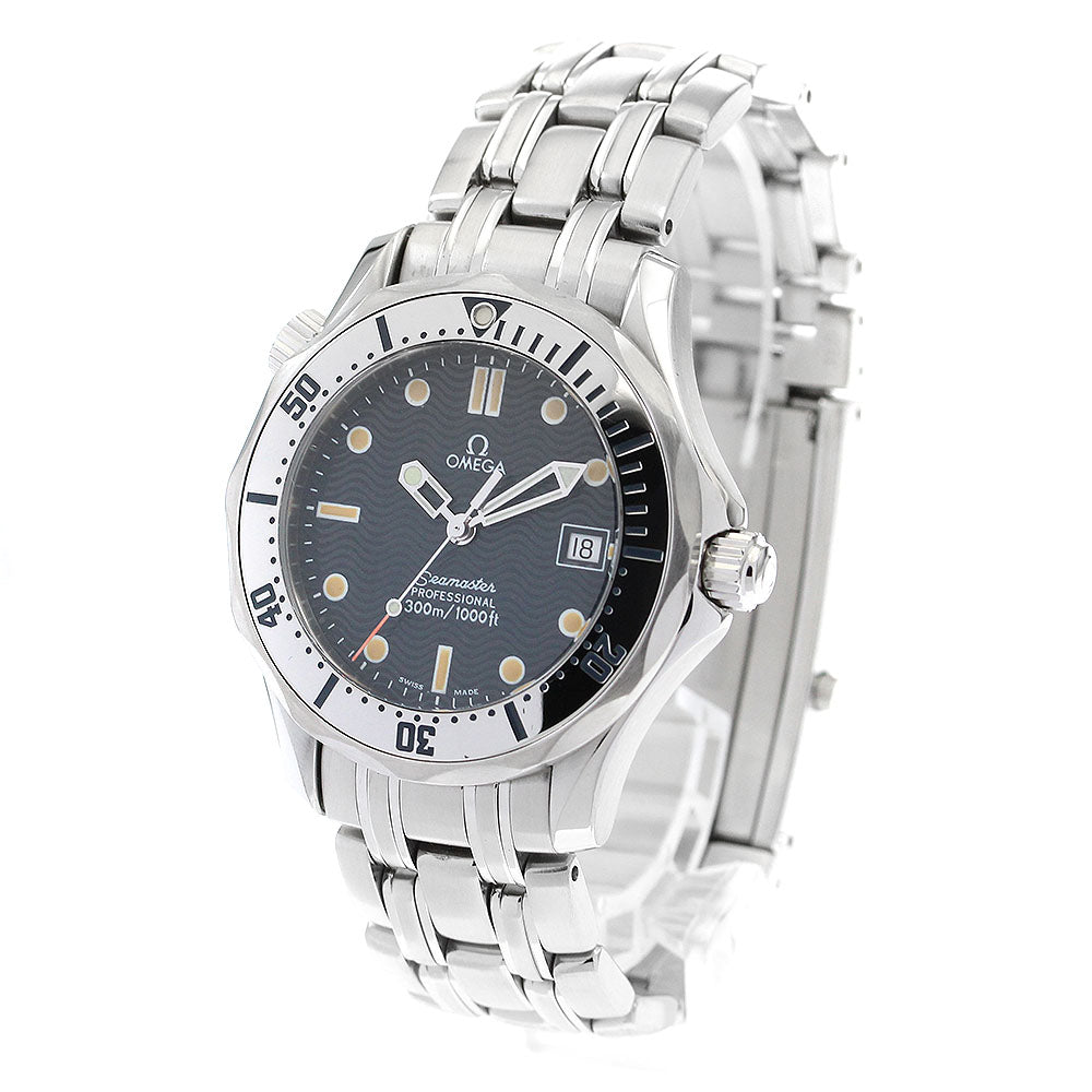 OMEGA Seamaster300 2562.80 Date Navy Dial Quartz Boy's Watch_899908