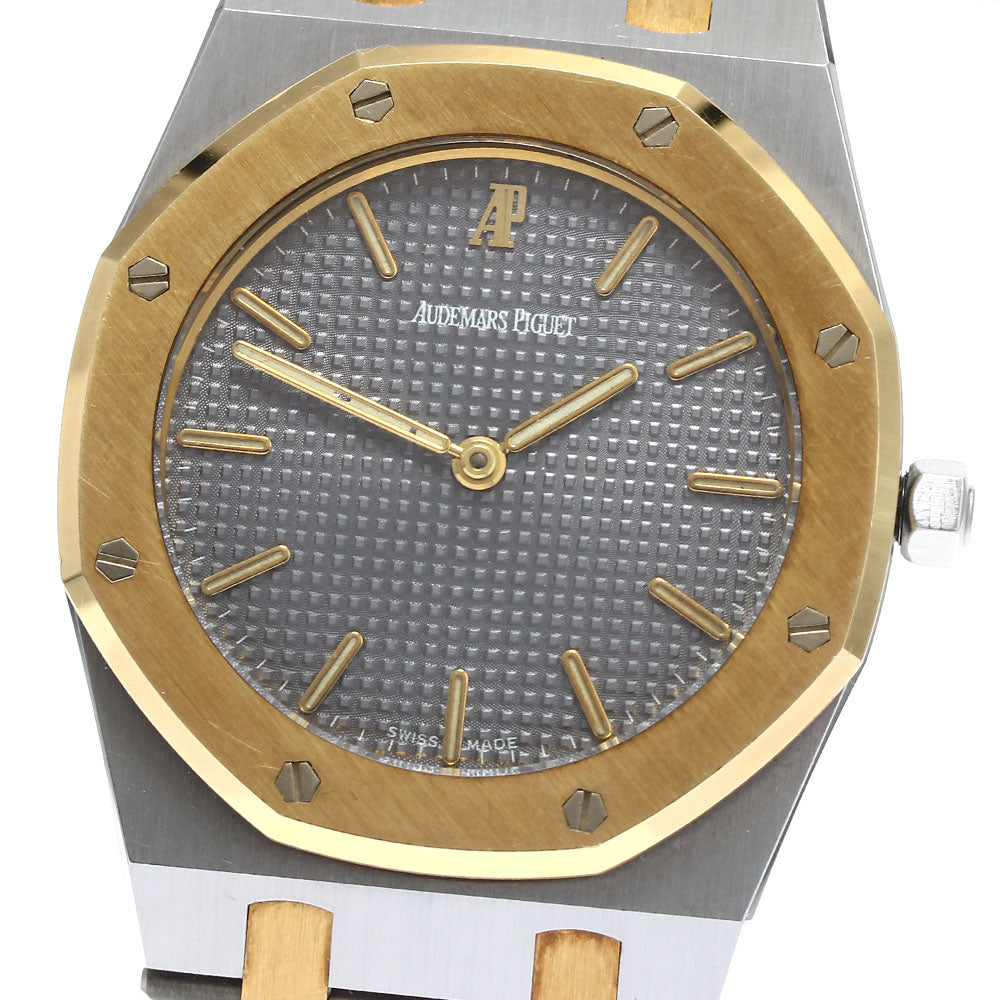 AUDEMARS PIGUET Royal oak 6303/789 YG2 tone gray Dial Quartz Men's Watch_899911