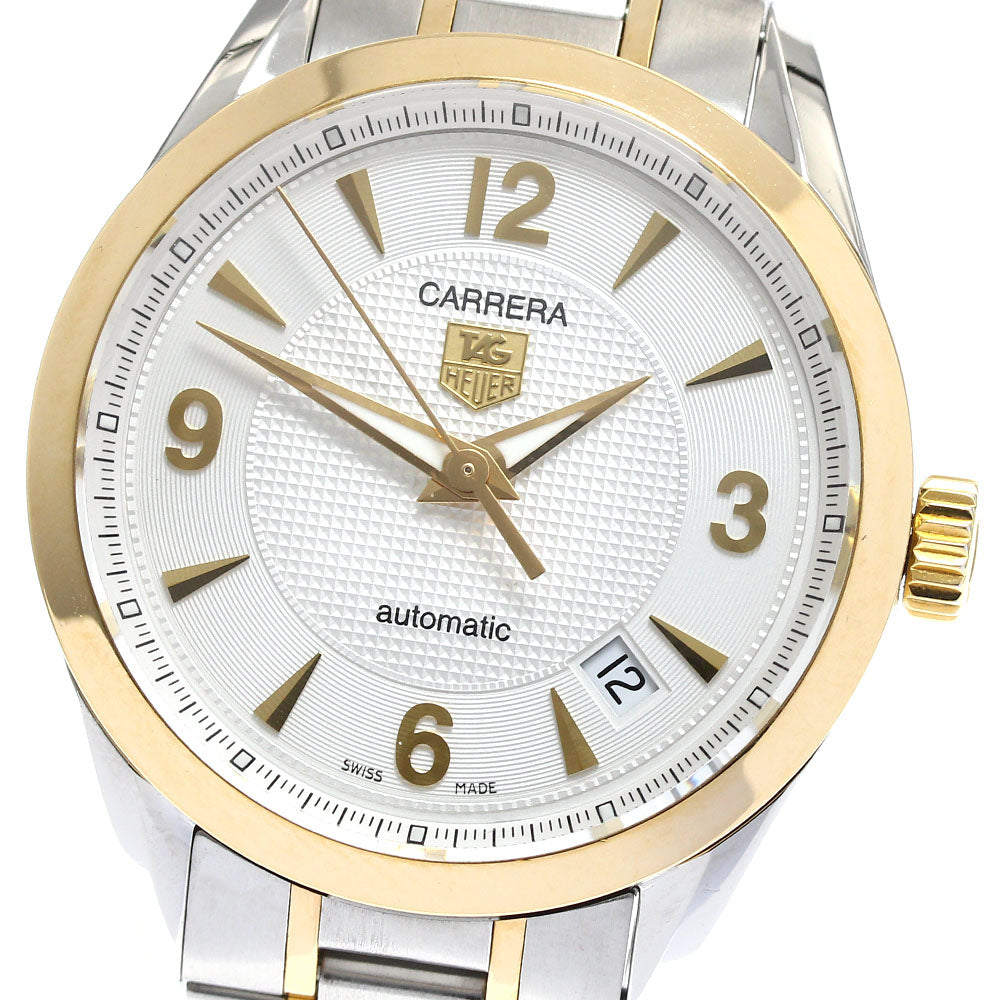 TAG HEUER Carrera WV2250.BD0791 YG bezel date Silver Dial Automatic Men's_899923
