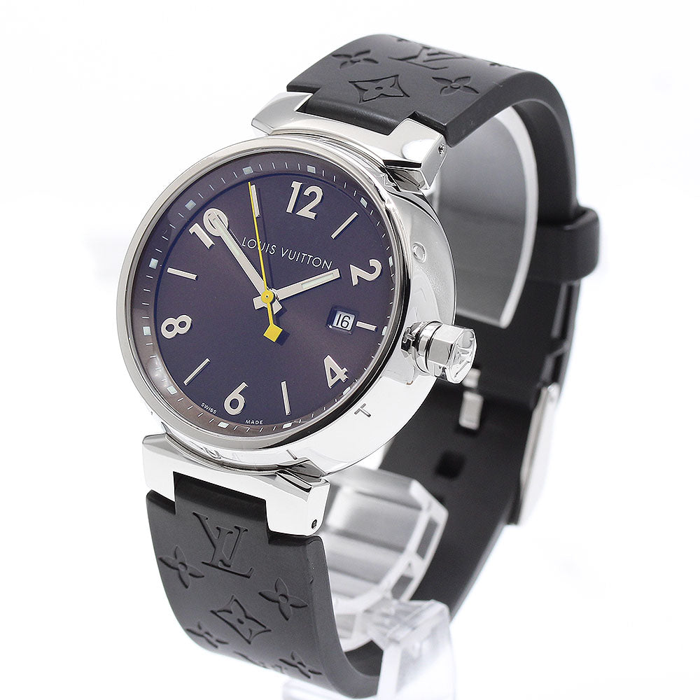 LOUIS VUITTON Tambour Q1111 Date Brown Dial Quartz Men's Watch_899943