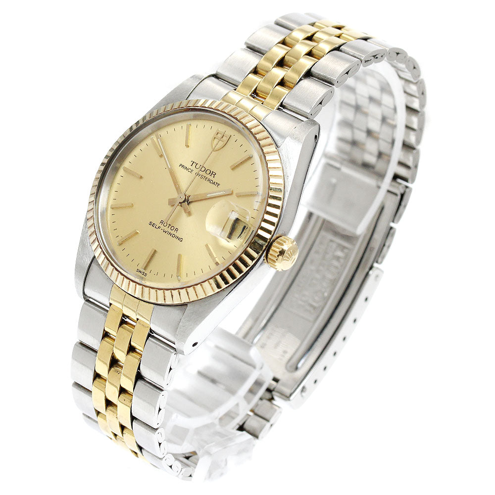 TUDOR Prince Oyster Date 74033 YG bezel gold Dial Automatic Men's Watch_899948