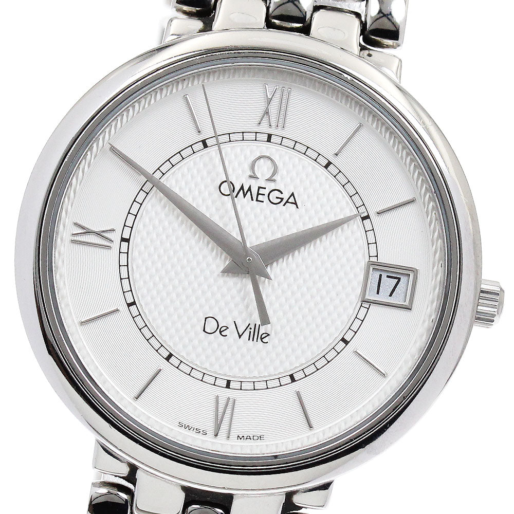 OMEGA De Ville Prestige 7514.31 Date Silva Dial Quartz Men's Watch_899979