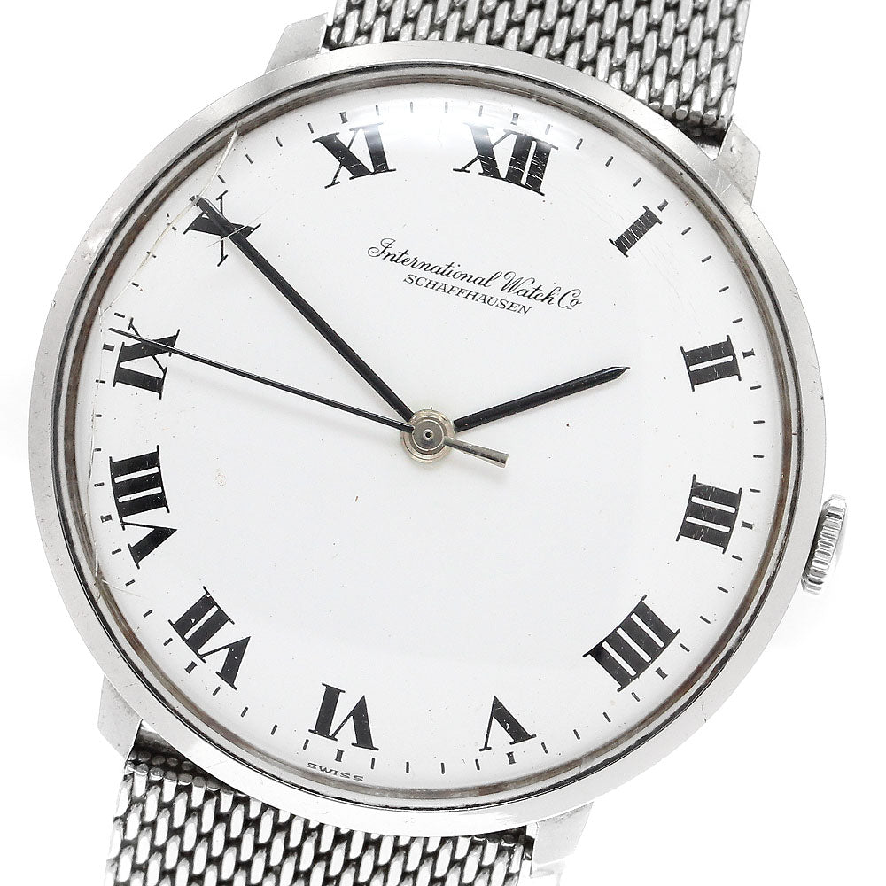 IWC SCHAFFHAUSEN vintage white Dial Hand Winding Men's Watch_899993