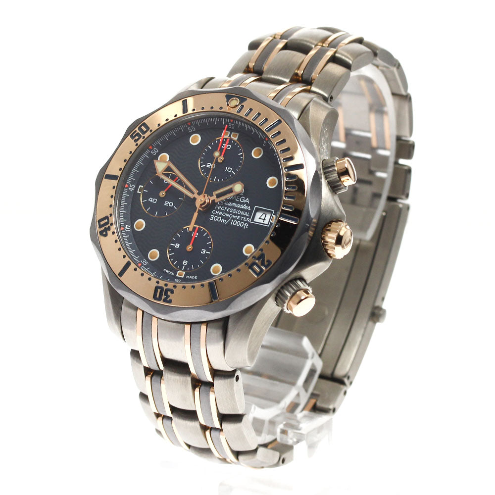 OMEGA Seamaster300 2296.80 Chronograph Navy Dial Automatic Men's Watch_900005