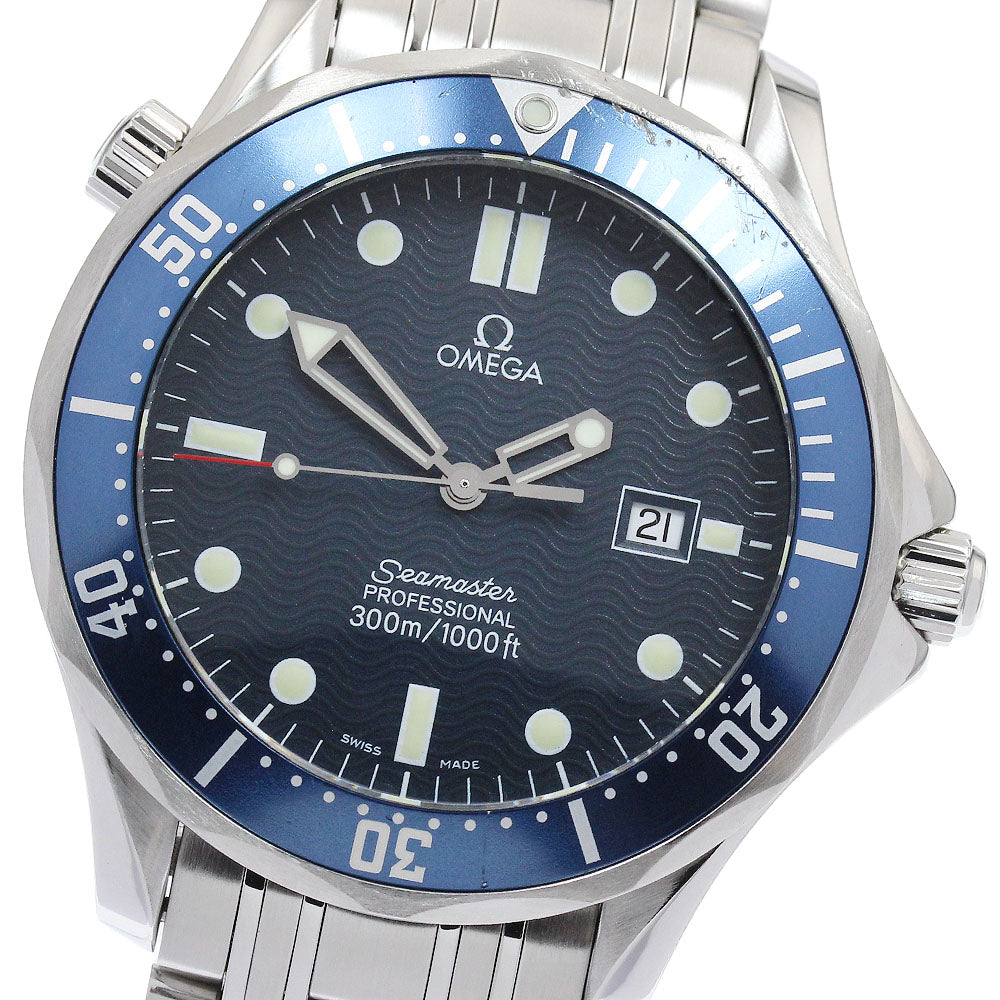 OMEGA Seamaster300 2541.80 Date Navy Dial Quartz Men's Watch_900007