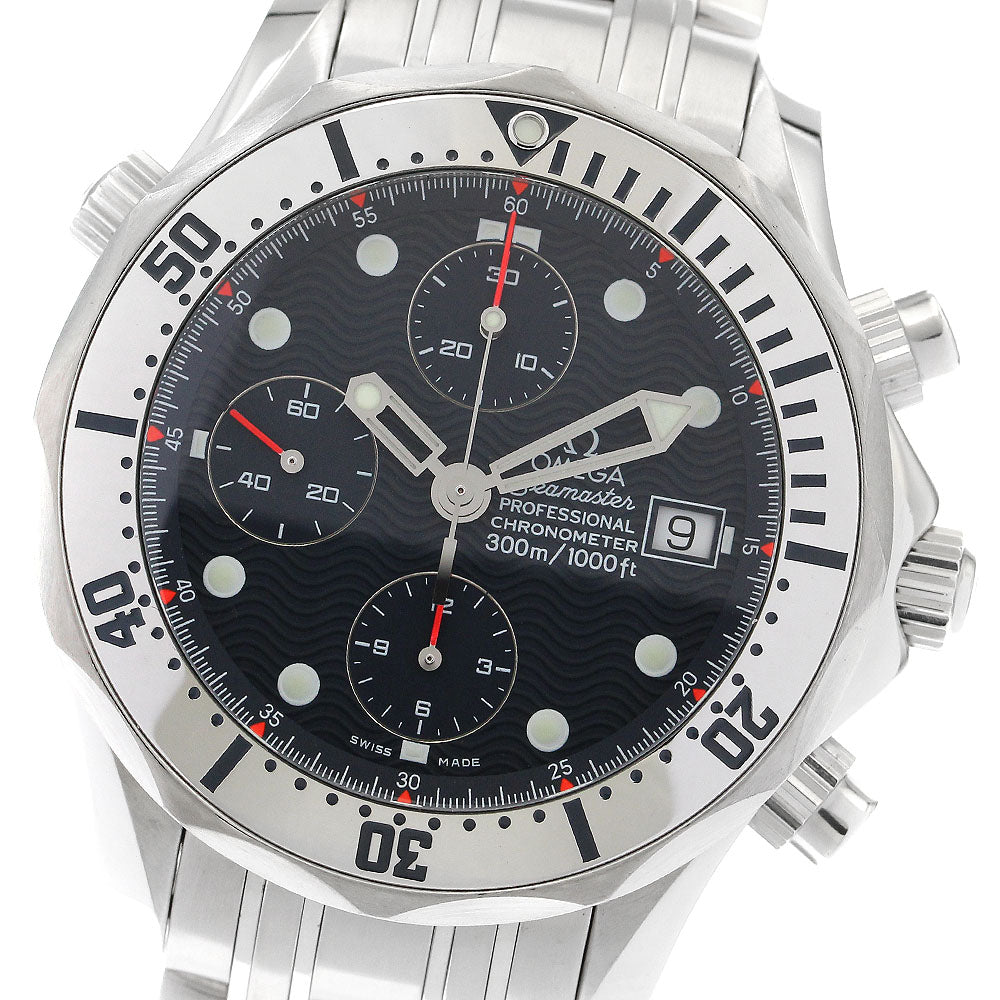 OMEGA Seamaster300 2598.80 Date Chronograph Navy Dial Automatic Men's_900009