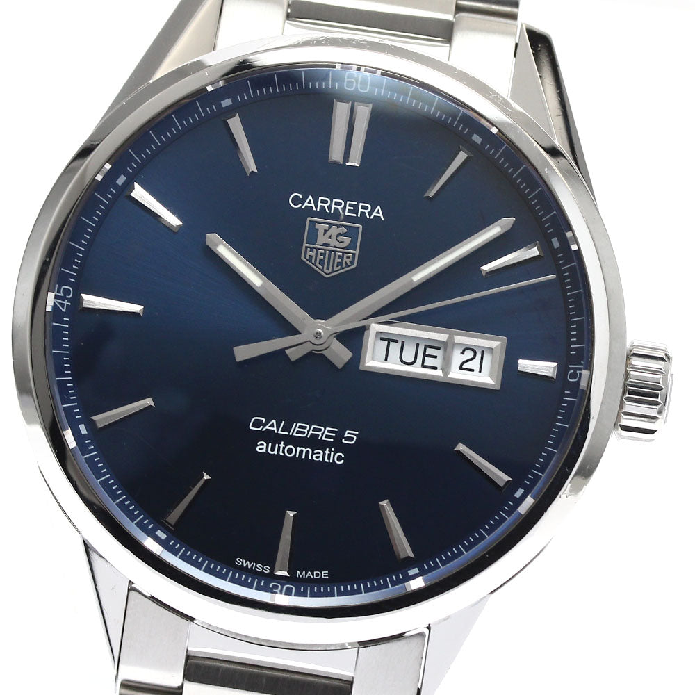 TAG HEUER Carrera Caliber 5 WAR201E Day date Navy Dial Automatic Men's_900023