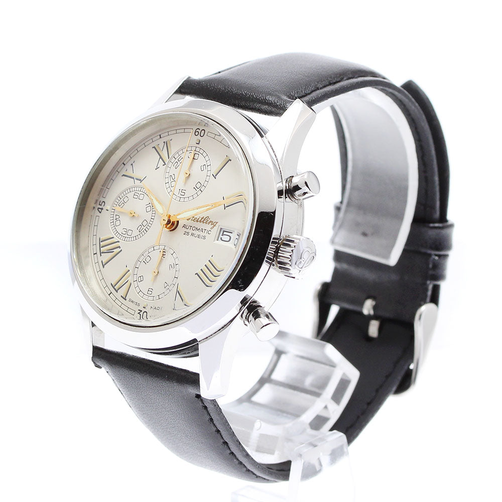 BREITLING Premier A13024.1 Chronograph Silver Dial Automatic Men's Watch_900034