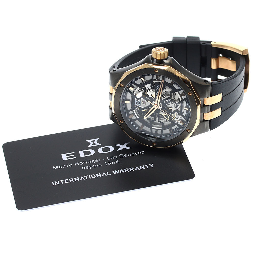 EDOX Delphin Meccano 85303-357GR-NRN skeleton Dial Automatic Men's Watch_900035