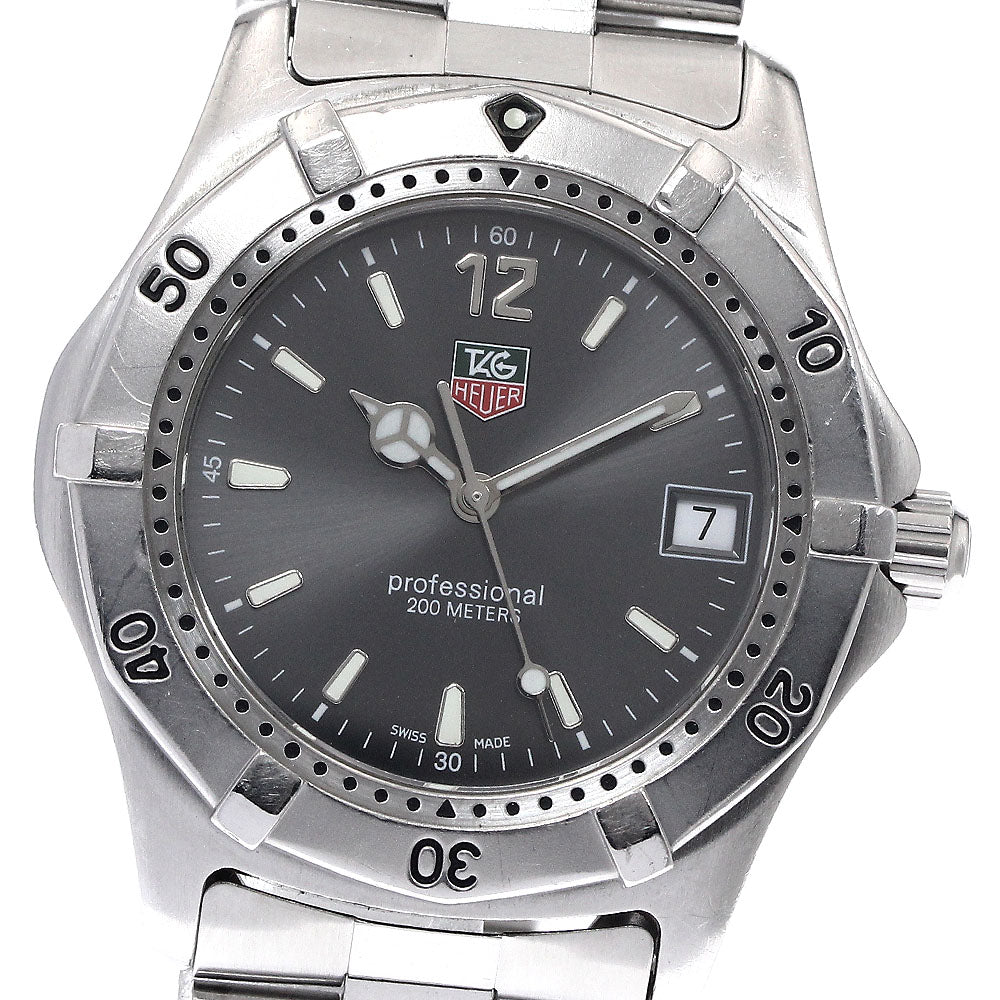 TAG HEUER 2000 Series Professional WK1115-0 gray Dial Quartz Men's Watch_900041