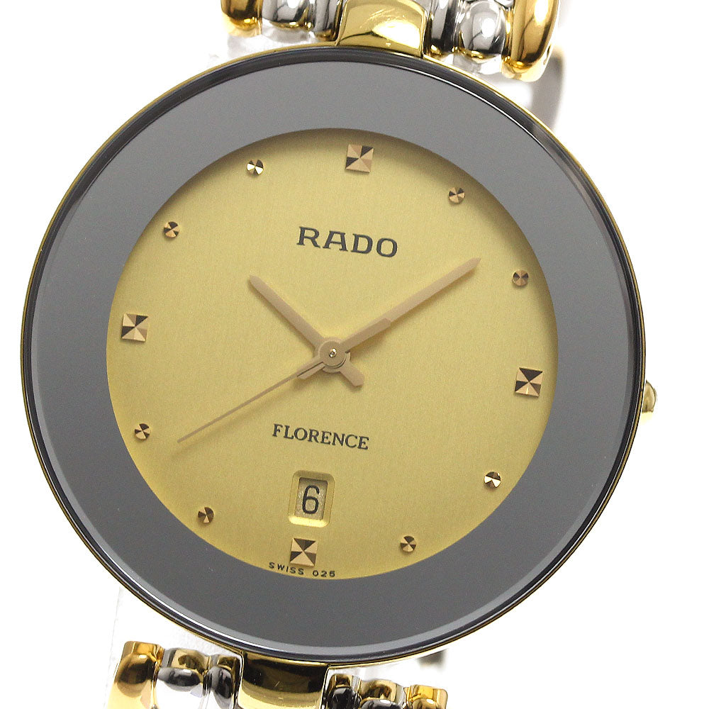 RADO Florence 129.3743.2 Date gold Dial Quartz Men's Watch_900044