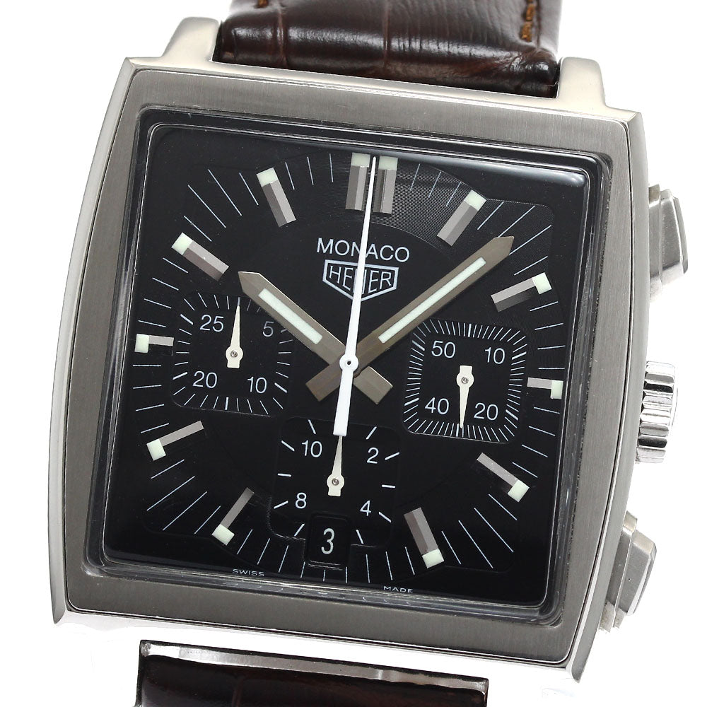 TAG HEUER Monaco CS2111 Chronograph black Dial Automatic Men's Watch_900045