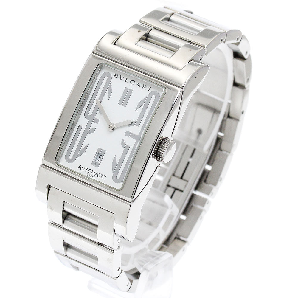 BVLGARI Rettangolo RT45S Date white Dial Automatic Men's Watch_900047