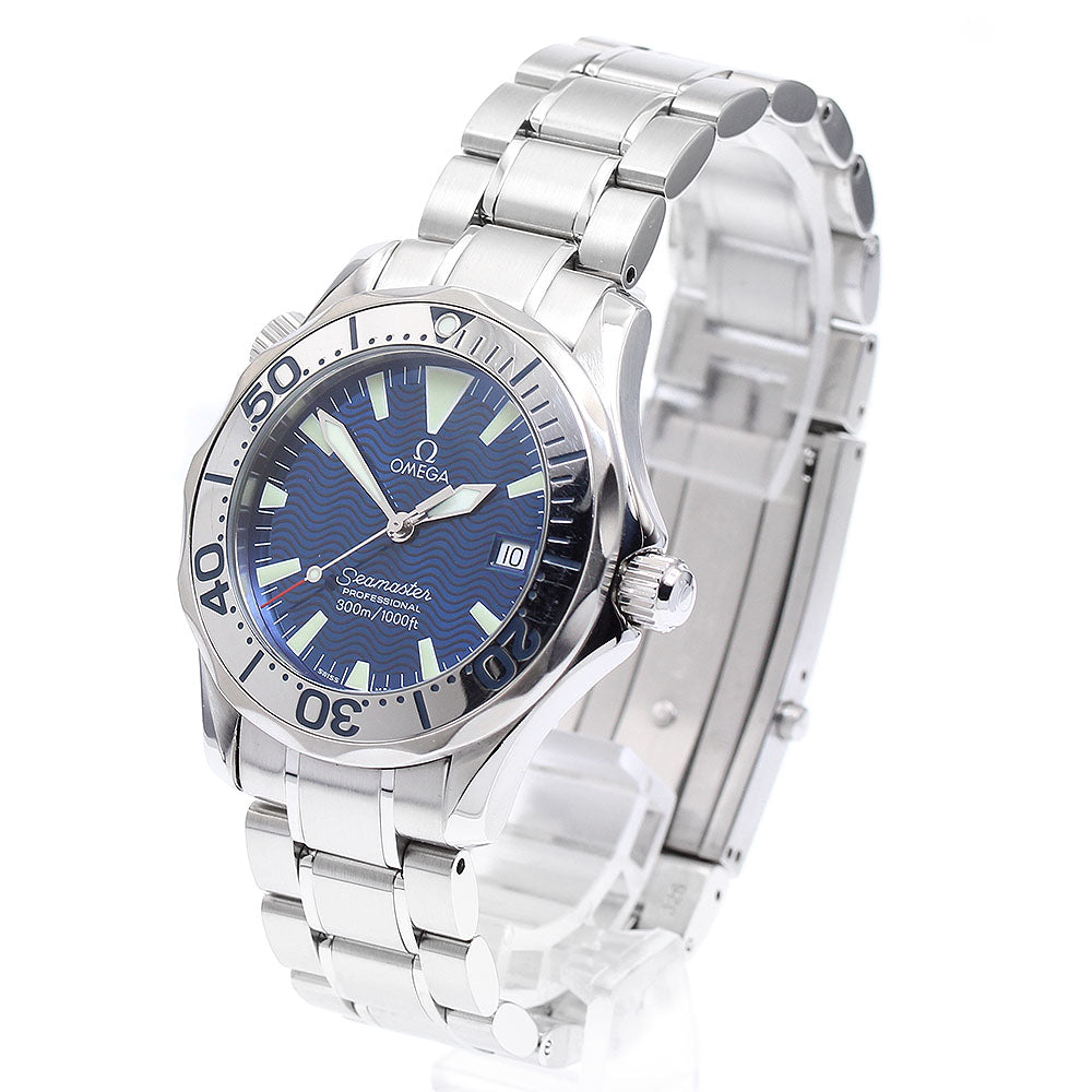 OMEGA Seamaster300 2263.80 Date blue Dial Quartz Boy's Watch_900048