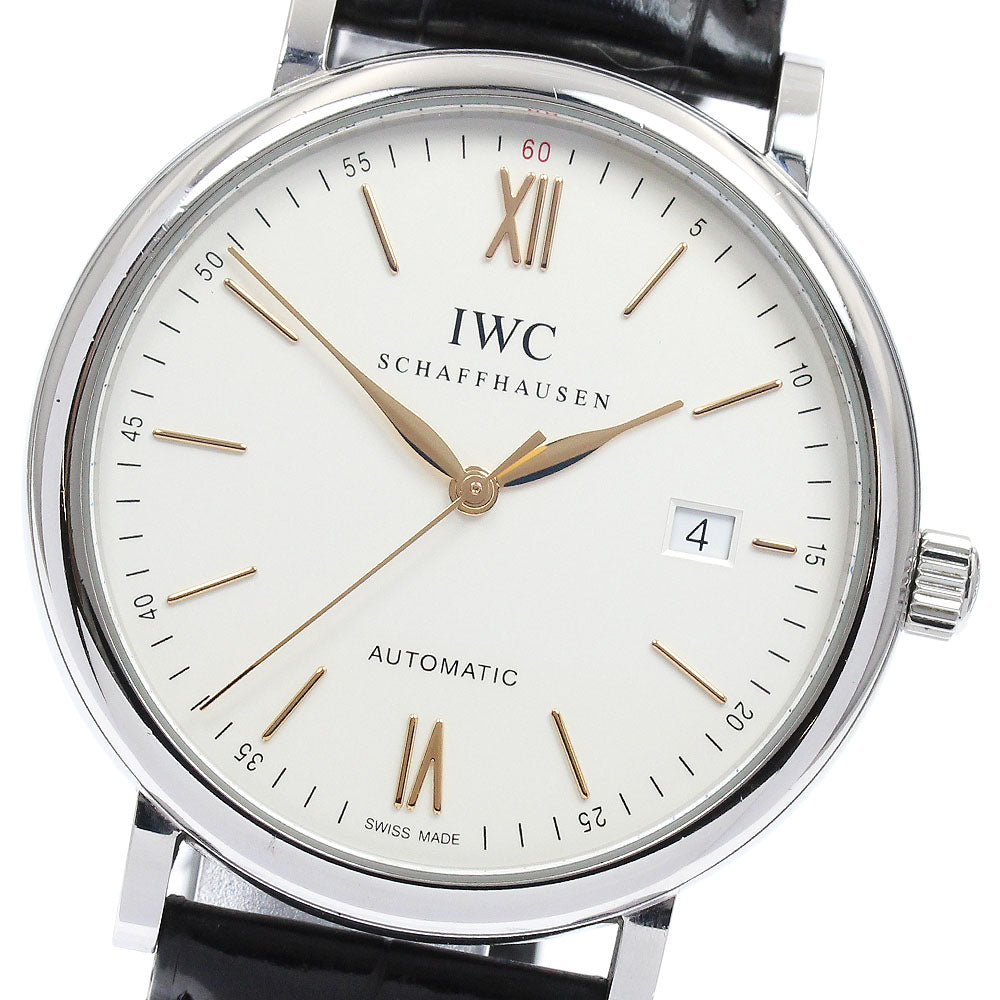 IWC SCHAFFHAUSEN Portofino IW356517 Date beige Dial Automatic Men's Watch_900055