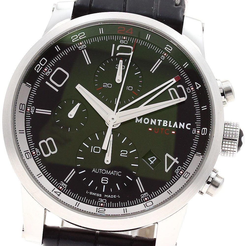 MONTBLANC Timewalker Chrono Voyager UTC 107336 Chronograph Date black Dial Automatic Men's Watch_900058