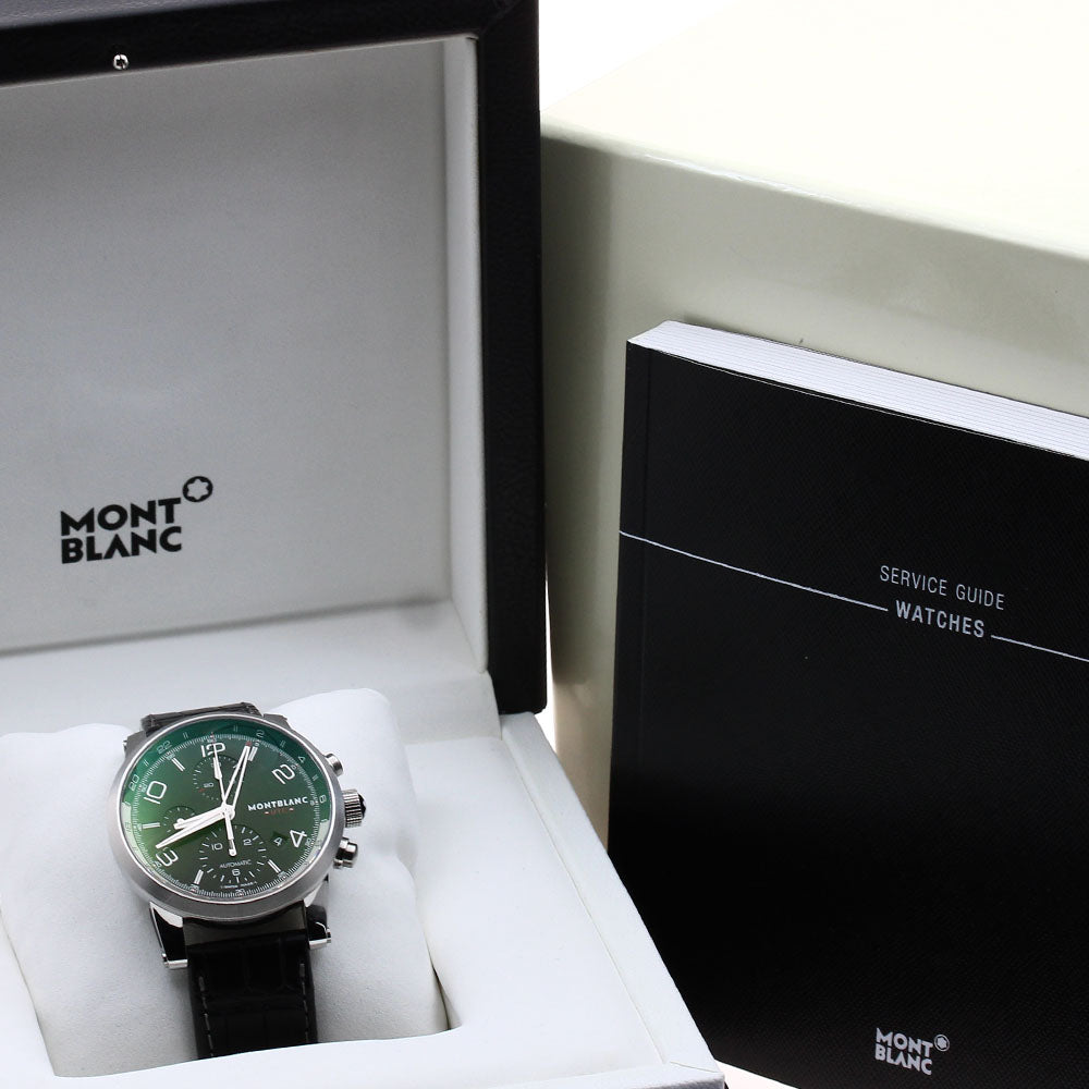 MONTBLANC Timewalker Chrono Voyager UTC 107336 Chronograph Date black Dial Automatic Men's Watch_900058