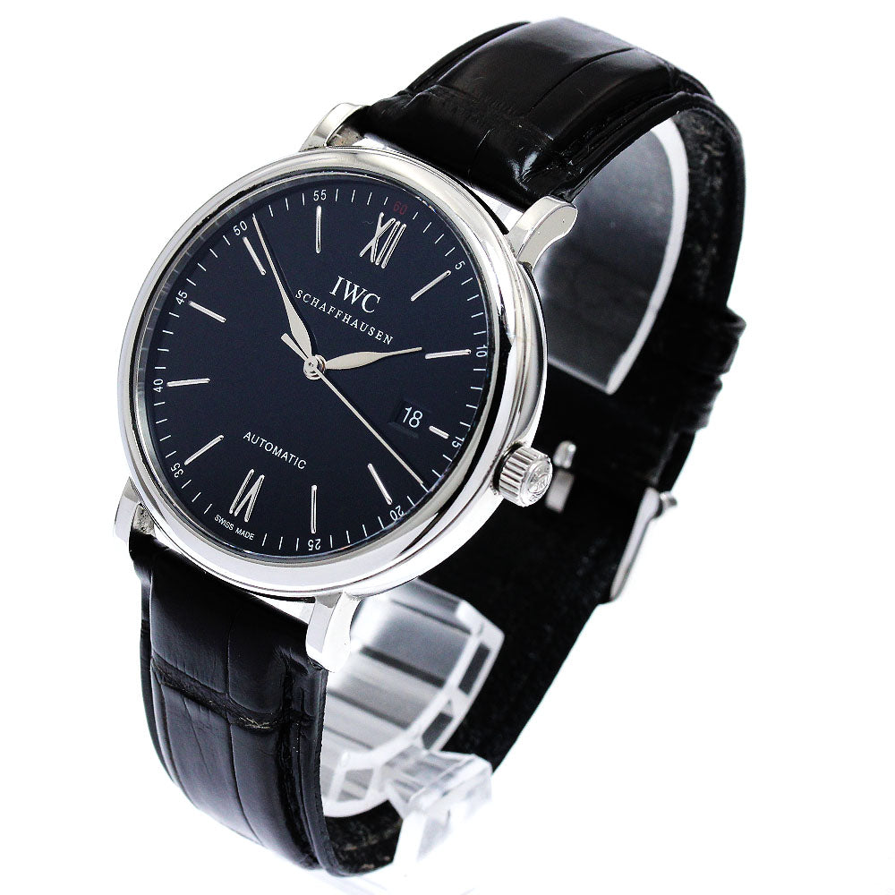 IWC SCHAFFHAUSEN Portofino IW356502 Date black Dial Automatic Men's Watch_900073