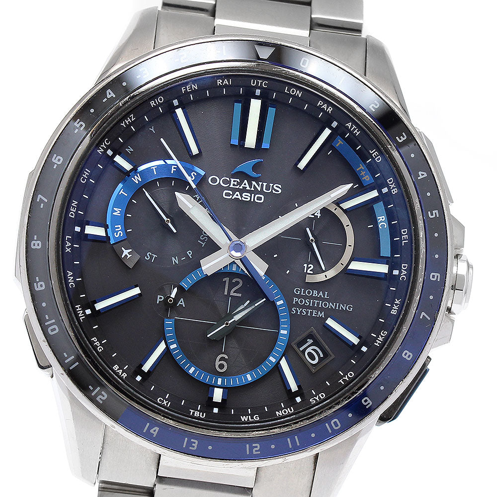 CASIO Oceanus OCW-G1100-1AJF black Dial Solar Powered Radio Men's Watch_900078