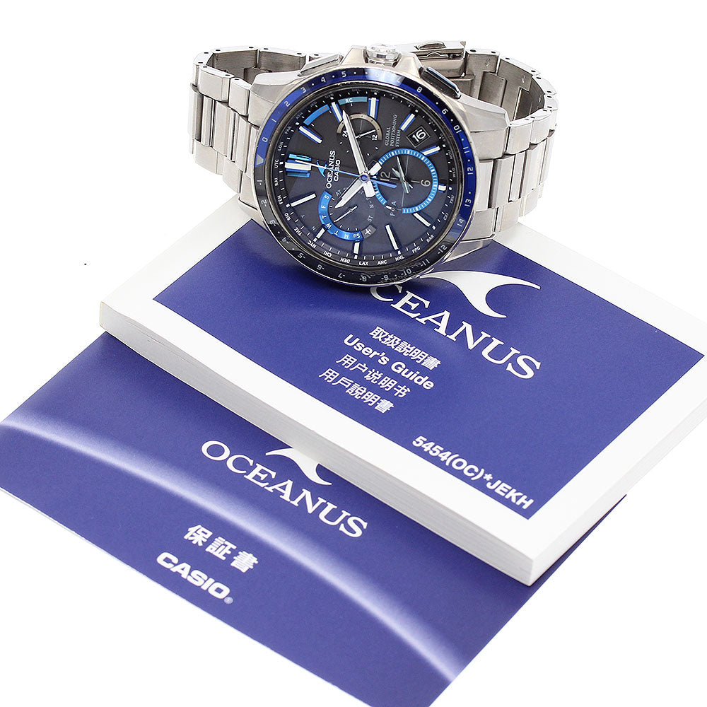 CASIO Oceanus OCW-G1100-1AJF black Dial Solar Powered Radio Men's Watch_900078