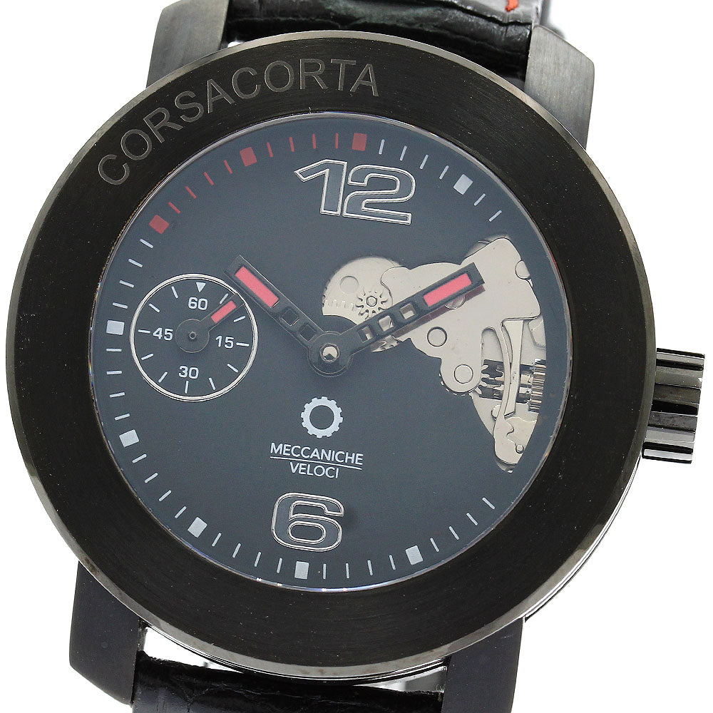 MECCANICHE VELOCI Corsa Corta 413K2 black Dial Hand Winding Men's Watch_900085