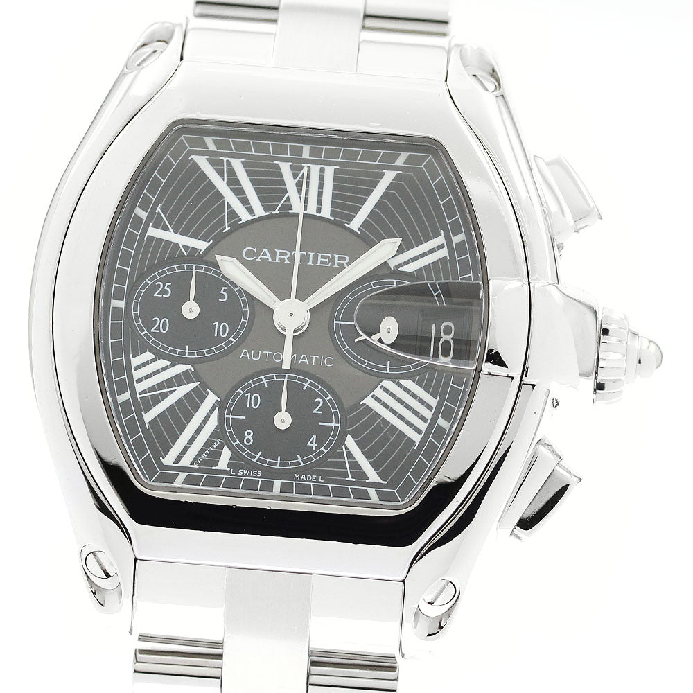 CARTIER Roadster Chronograph XL W62020X6 Black Dial Automatic Men's Watch_900088