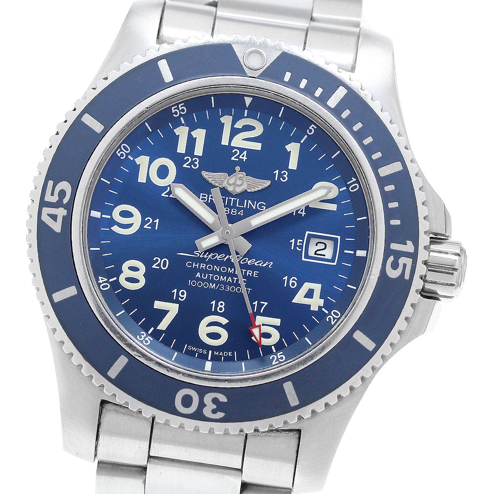 BREITLING Super Ocean II 44 A17392 Date blue Dial Automatic Men's Watch_900095
