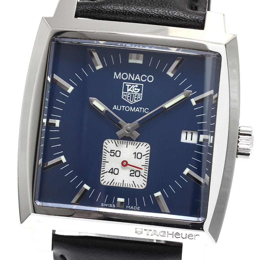 TAG HEUER Monaco WW2111 Date Navy Dial Automatic Men's Watch_900103