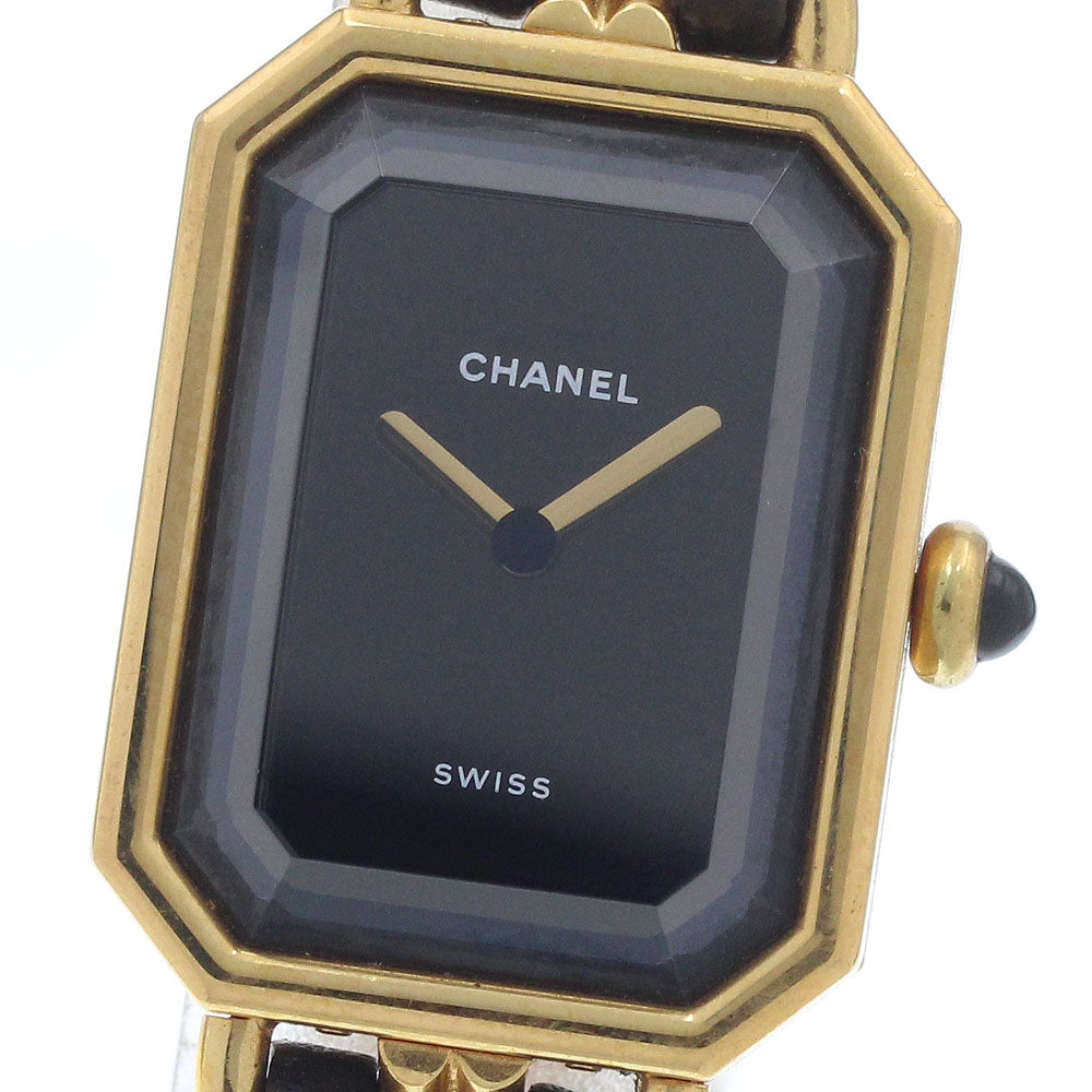 CHANEL Premiere M H0001 black Dial Quartz Ladies Watch_900126