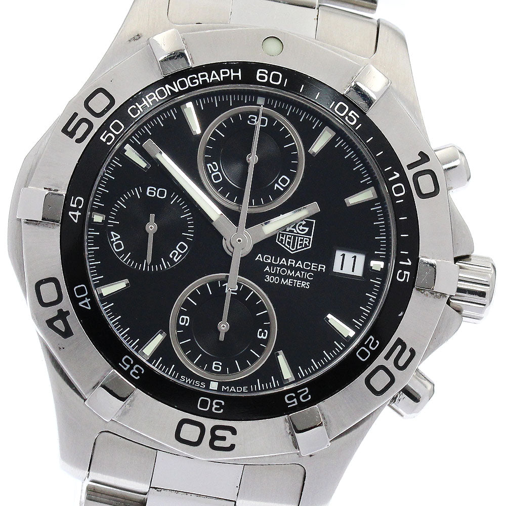 TAG HEUER Aqua racer CAF2110 Chronograph black Dial Automatic Men's Watch_900129