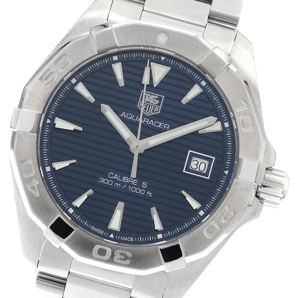 TAG HEUER Aqua racer WAY2112.BA0928 Date Navy Dial Automatic Men's Watch_900134