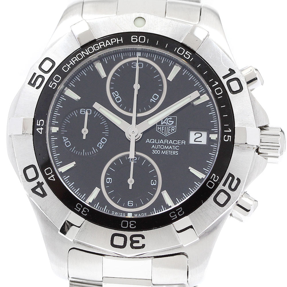 TAG HEUER Aqua racer CAF2110 Chronograph black Dial Automatic Men's Watch_900140