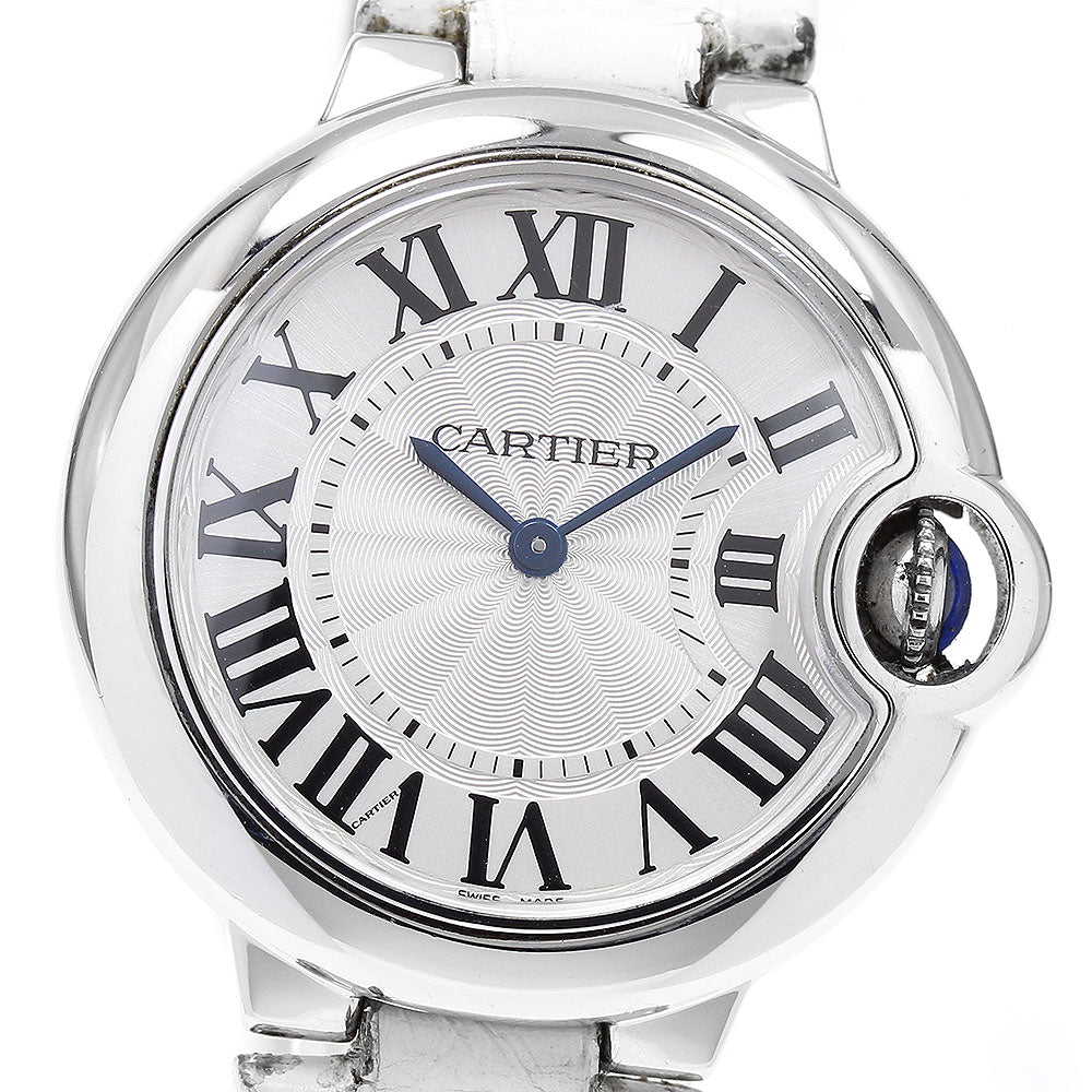 CARTIER Baron Blue 1.3" W6920086 Silver Dial Quartz Ladies Watch_900168