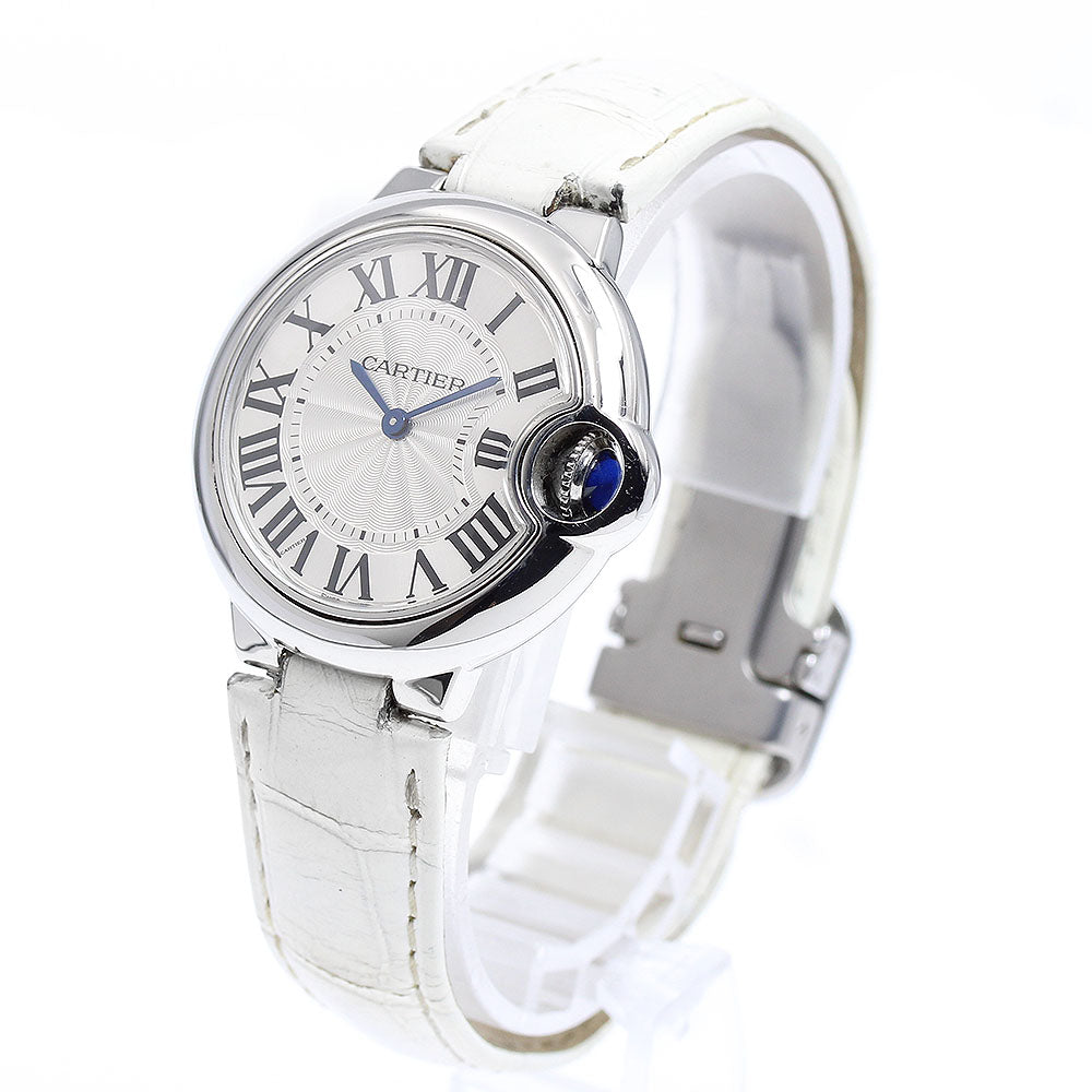 CARTIER Baron Blue 1.3" W6920086 Silver Dial Quartz Ladies Watch_900168
