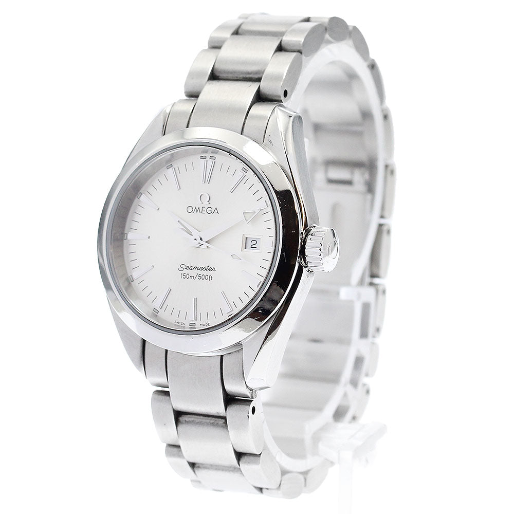 OMEGA Seamaster Aqua Terra 2577.30 Date Silver Dial Quartz Ladies Watch_900179
