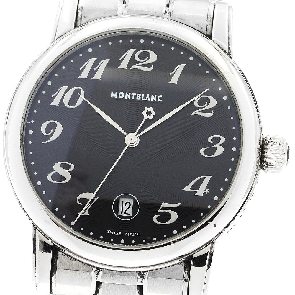 MONTBLANC Meisterstck 7072 Date black Dial Quartz Men's Watch_900190