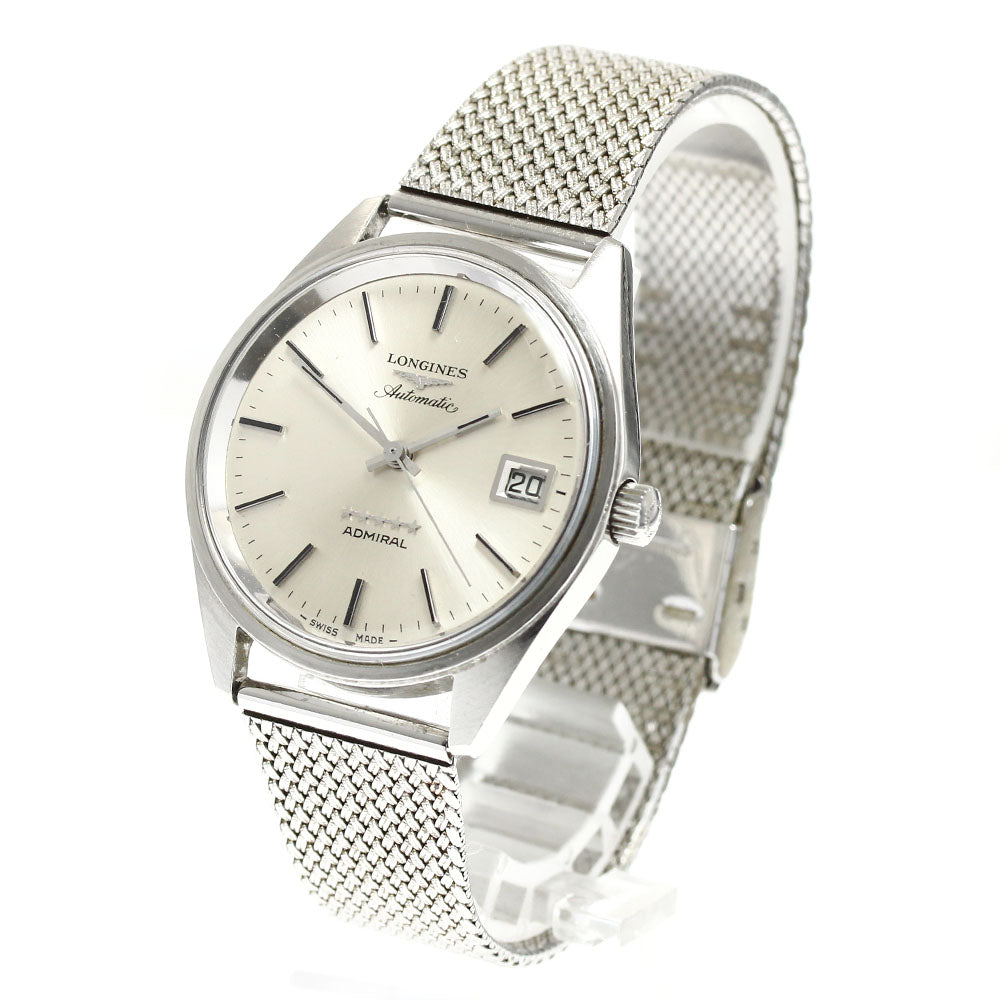 LONGINES Admiral 5 Star Cal.506 Date Silver Dial Automatic Men's Watch_900191