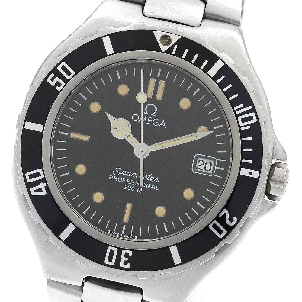 OMEGA Seamaster200 Date black Dial Quartz Men's Watch_900198