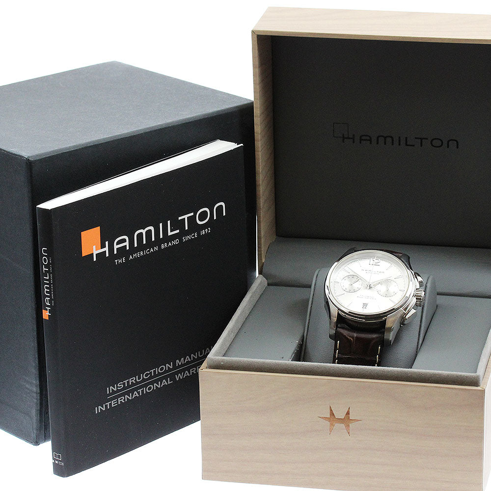 HAMILTON Jazz master H326060 Chronograph Silver Dial Automatic Men's _900200